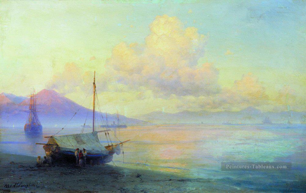 la baie de naples au matin 1893 Romantique Ivan Aivazovsky russe Peintures à l'huile